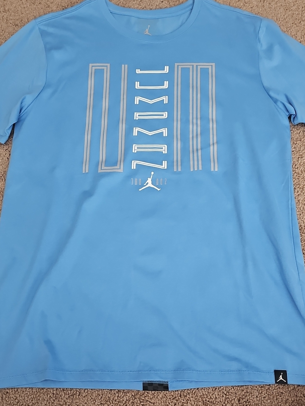 Jordan Men’s Light Blue Short Sleeve Graphic Performance Tee